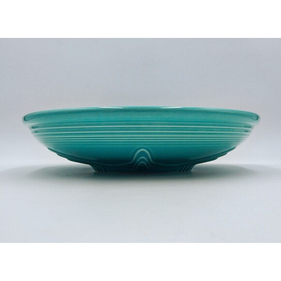 Fiesta Fiestaware Homer Laughlin Presentation Serving Bowl Turquoise 11 Inch - Picture 4 of 9
